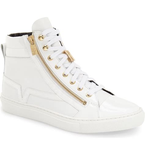 versace sneaker men|versace zipped high top sneakers.